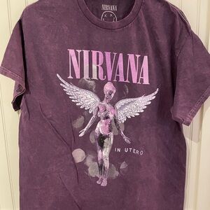 NIRVANA Purple Graphic Tee NWT Large